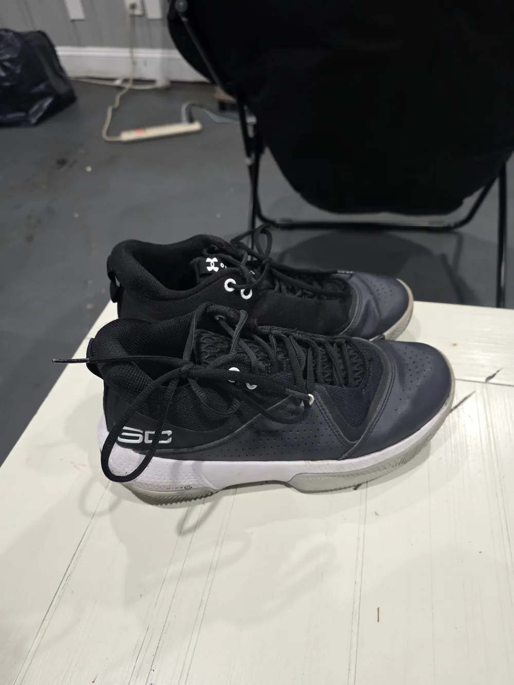 Under Armour Black and White Men's Athletic Shoes